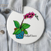 Orchidee Pflanze im Wasserbecken Button (Beispiel)