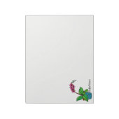 Orchidee Pflanze im Wasserbecken Notizblock (Rotiert)