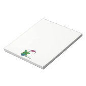 Orchidee Pflanze im Wasserbecken Notizblock (Rotiert)