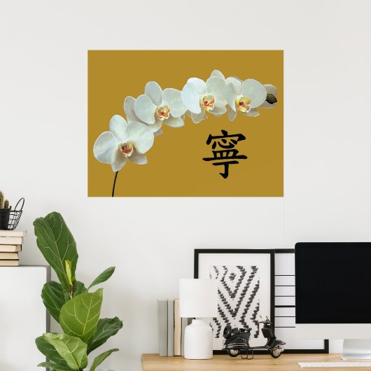 Orchidee Poster (Heimbüro)