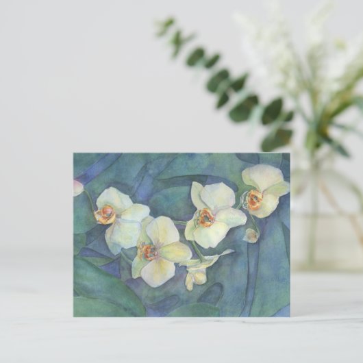 Orchidee Postkarte (Stehend Vorderseite)