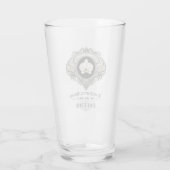 Orchidee Prost Trinkglas Glas (Rückseite)