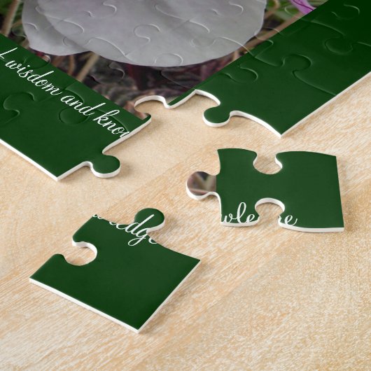 Orchidee - rosa Blüte (Colossians 2: 3) Puzzle (Seite)