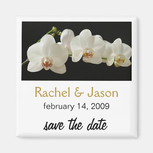Orchidee | SAVE THE DATE Magnet (Vorne)