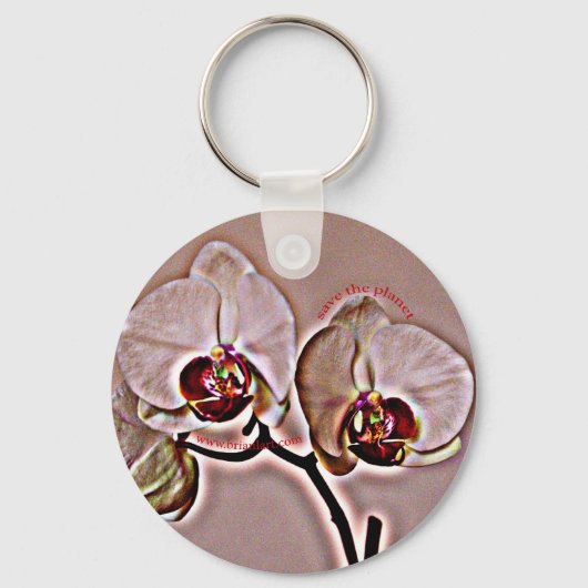 Orchidee Schlüsselanhänger (Vorderseite)