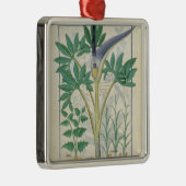 Orchidee Silbernes Ornament (Rechts)