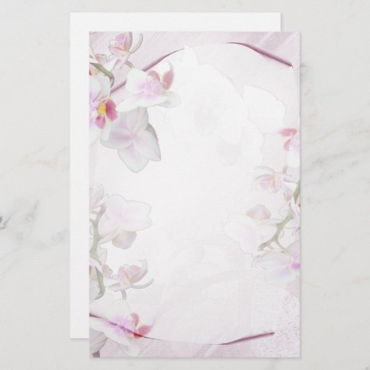 Orchidee stationär briefpapier (Vorne/Hinten)