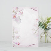 Orchidee stationär briefpapier (Stehend Vorderseite)