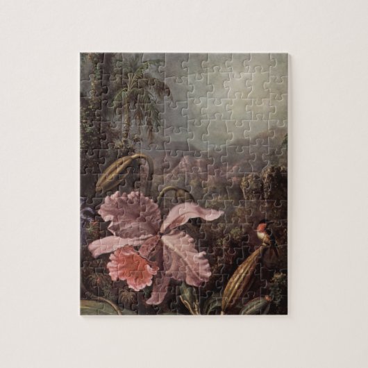 Orchidee und Kolibri durch Martin Johnson Heade Puzzle (Vertikal)