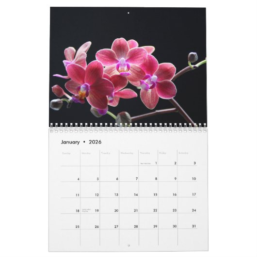 Orchideen 2025 kalender (Jan 2026)