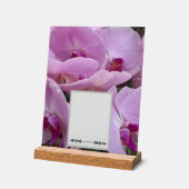 Orchideen Acrylschild (Winkel)
