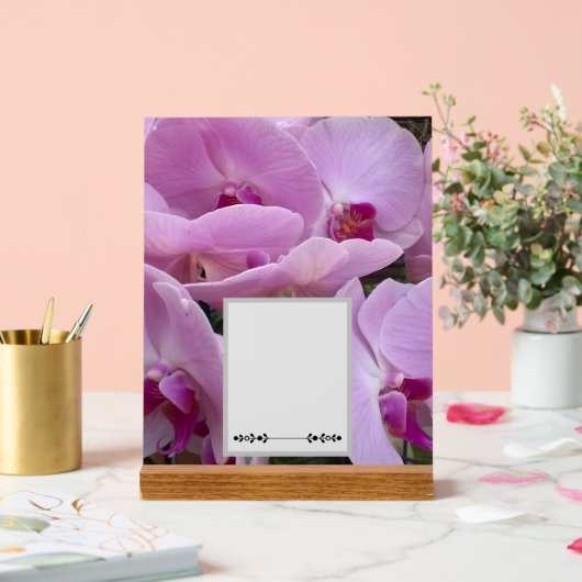 Orchideen Acrylschild (Hochzeit)