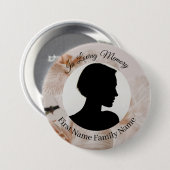 Orchideen-Andenken-Foto-Button Button (Vorne & Hinten)