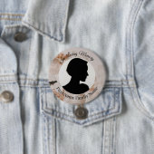 Orchideen-Andenken-Foto-Button Button (Beispiel)