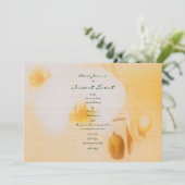 Orchideen - anpassbar einladung (Stehend Vorderseite)