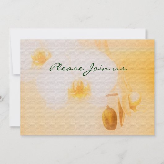 Orchideen - anpassbar einladung (Rückseite)