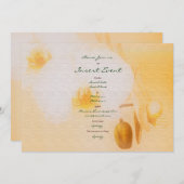 Orchideen - anpassbar einladung (Vorne/Hinten)