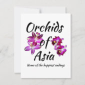 Orchideen Asiens Ankündigung (Vorderseite)