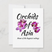 Orchideen Asiens Ankündigung (Rückseite)