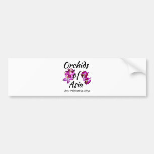 Orchideen Asiens Autoaufkleber