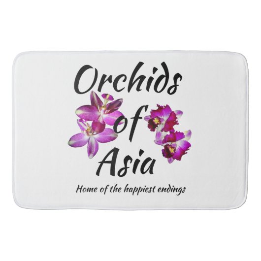 Orchideen Asiens Badematte (Vorderseite)