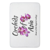Orchideen Asiens Badematte (Vorderseite Vertikal)