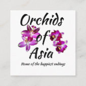 Orchideen Asiens Begleitkarte (Rückseite)