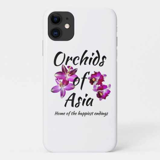 Orchideen Asiens Case-Mate iPhone Hülle (Rückseite)