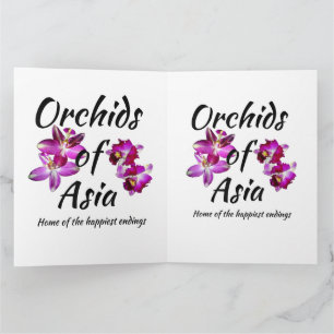 Orchideen Asiens Dankeskarte