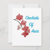 Orchideen Asiens Day Spa Dankeskarte (Vorderseite)