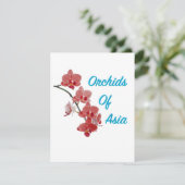 Orchideen Asiens Day Spa Dankeskarte (Stehend Vorderseite)