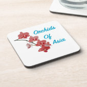 Orchideen Asiens Day Spa Getränkeuntersetzer (Linke Seite)