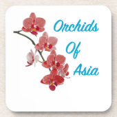 Orchideen Asiens Day Spa Getränkeuntersetzer (Vorderseite)