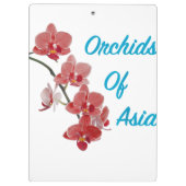 Orchideen Asiens Day Spa Klemmbrett (Rückseite)