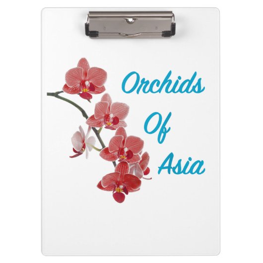 Orchideen Asiens Day Spa Klemmbrett (Vorderseite)