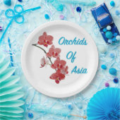 Orchideen Asiens Day Spa Pappteller (Party)