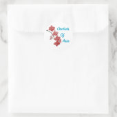 Orchideen Asiens Day Spa Runder Aufkleber (Tasche)