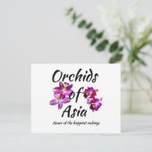 Orchideen Asiens Einladung (Stehend Vorderseite)
