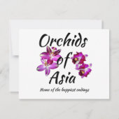 Orchideen Asiens Einladung (Rückseite)