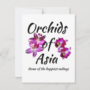 Orchideen Asiens Feiertagskarte
