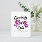 Orchideen Asiens Feiertagspostkarte (Stehend Vorderseite)