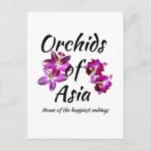 Orchideen Asiens Feiertagspostkarte (Vorderseite)
