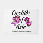 Orchideen Asiens Fußmatte (Vorderseite)