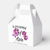 Orchideen Asiens Geschenkschachtel (Rückseite)