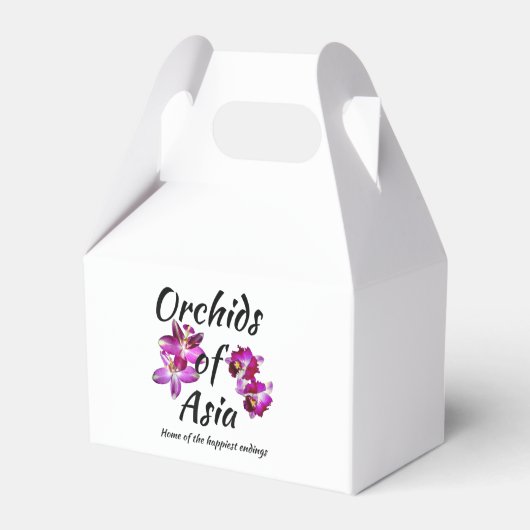 Orchideen Asiens Geschenkschachtel (Vorderseite)