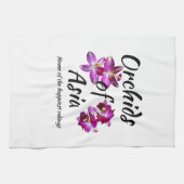 Orchideen Asiens Geschirrtuch (Horizontal)