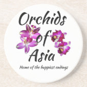 Orchideen Asiens Getränkeuntersetzer (Vorne)