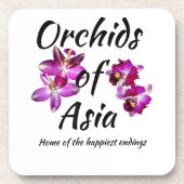 Orchideen Asiens Getränkeuntersetzer (Vorderseite)