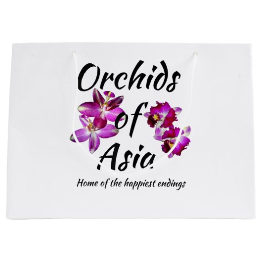 Orchideen Asiens Große Geschenktüte (Vorderseite)