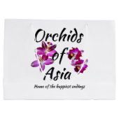 Orchideen Asiens Große Geschenktüte (Rückseite)